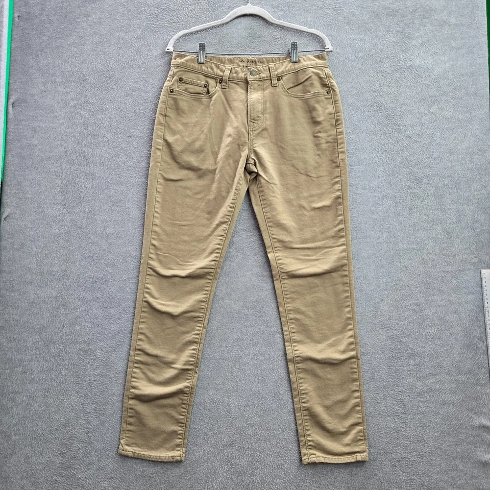 Banana Republic Men Jeans 30x32 Beige‎ Travel Denim Athletic Fit Pockets (30x29)